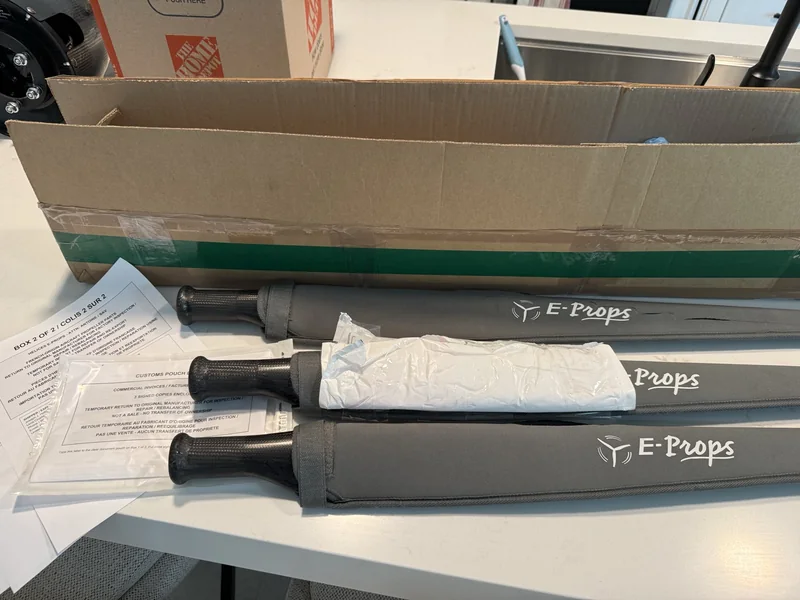 E-PROPS blades with return documentation